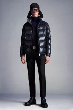 Night Blue Moncler Maya Short Down Jacket - All Down Jackets for Men | Moncler US Luxury Blue Puffer Jacket, Luxury Blue Puffer Jacket For Winter, Luxury Blue Winter Puffer Jacket, Designer Blue Outerwear With Padded Collar, Blue Outfit Men, Moncler Maya, Boots Outfit Men, Short Puffer Jacket, Moncler Jacket