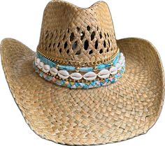 Blue Summer Hats For Country Events, Western Blue Wide Brim Sun Hat, Blue Sun Hat With Curved Brim For Country Events, Blue Curved Brim Sun Hat For Country Events, Blue Country Style Summer Hat, Blue Western Hat For Vacation, Blue Brimmed Sun Hat For Rodeo, Blue Curved Brim Sun Hat For Rodeo, Wide Brim Blue Sun Hat For Rodeo