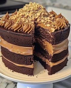 Bobby Flay🍖🍕🍟 | 🍰 Chocolate and Peanut Butter Layer Cake 🍰 | Facebook