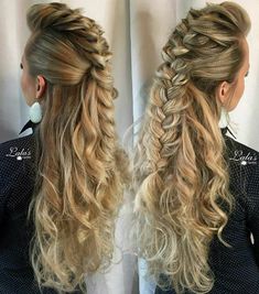 Braid Mohawk, Warrior Braid, Faux Mohawk, Braided Half Updo, Mohawk Braid, Cute Braided Hairstyles, French Braid, Hair Dos