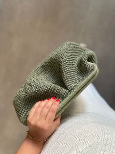 Khaki Green Crochet Straw Summer Raffia Pouch Clutch Bag - Etsy Green Crochet Beach Pouch Bag, Green Crochet Pouch Bag For Beach, Crochet Pouch Clutch For Beach, Green Woven Crochet Pouch Bag, Holiday Bag, Khaki Green, Clutch Purse, Knitted Bags, Handmade Bags