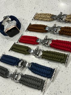 Paracord hiking apple  watch band Tech Jewelry, Smart Jewelry, Apple Watch Series 1, Wearable Tech, Apple Watch Series, Paracord, Apple Watch Bands, Apple Watch, Arm Band