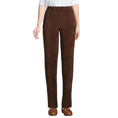 You'll love the classic fit and feel of these women's Lands' End corduroy pull-on pantsClick on this WOMEN'S GUIDE to find the perfect fit and more! Corduroy construction 2 pocketsFIT & SIZING Average: 30-in. inseam; Tall 32 1/2-in. inseam Tapered cut High rise sits at the natural waist Elastic waistbandFABRIC & CARE Cotton, polyester, spandex Machine wash Imported Size: X Small. Color: Rich Coffee. Gender: female. Age Group: adult. Dark Brown Top, Ladies Pants, Tall Pants, Pants Large, Brown Top, Womens Pants, Elastic Waist Pants, Plus Size Shorts, Hem Style