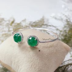 Bridal Bracelet With Elegant Green Onyx Gemstone, Cubic Zirconia Bangle, Bohemian Jewelry, Bridal Jewelry, Christmas Gift : D E T A I L S : Handcrafted with lots of love ♥ and care Gemstone- Genuine Green Onyx, CZ Metal: Brass Finish: Silver Adjustable Bangle Bangle Size: Width: 55 mm, Length: 62 mm This piece of jewelry is perfect as a gift for yourself, for a friend, a gift for Valentine's day, or a birthday. Magical Treasure Cave: Please check out the rest of our shop by clicking: https://www.etsy.com/in-en/shop/MagicalTreasureCave QUESTIONS: We are always happy to answer any of your questions, so please contact us via convo, we would love to hear from you! : C A R E : Please do not spray on perfume or other sprays while wearing. Wait until your lotion or cream is dry or has been absorb Adjustable Crystal Bracelet With Stones For Wedding, Adjustable Crystal Stone Bracelet For Weddings, Wedding Bangle Bracelets With Natural Stones, Wedding Bangle Jewelry With Gemstone Accents, Wedding Bangle Bracelet With Natural Stones, Adjustable Round Crystal Bracelet With Jewels, Elegant Adjustable Bangle With Stones, Wedding Bangle Bracelet With Gemstone Accents, Elegant Adjustable Stones Bangle