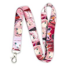 PRICES MAY VARY. 🌸 【Trendy And Cool Art Styles:】Features The Cute and Kawaii Zero Two Face Designs That Anyone Would Recognize. 🌸 【A Convenient Everyday Use:】Size of Lanyard Is 17" in x 1" in. Wear This To Work, Gaming and Anime Conventions, School, Etc. 🌸 【Superior Polyester Material:】Laser Etched Design On Polyester Makes A Sharp Contrast And Is Extremely High Detailed Vs Other Materials. 🌸 【Durability You Can Rely On:】Design Does Not Fade With Everyday Wear. Securely Fastens Your Keys, Ba Anime Lanyard, Anime Zero, Keychain Pink, Pink Office, Two Face, Badge Lanyard, Lanyard Keychain, School Supply Labels, Etched Designs