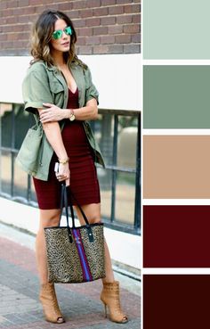 Dress Trending, Stylish Outfits Casual, Color Blocking Outfits, Art Cute, Instagram Model, Green Outfit