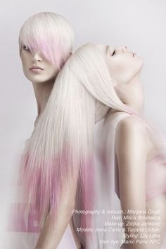 platinum dip dye pink High Key, Fashion White, Foto Art, Shades Of White, Pretty Pastel, Hair Dos, Ombre Hair