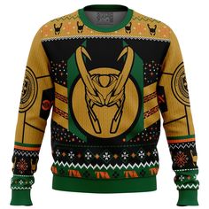 The Christmas Variant Loki Ugly Christmas Sweater Perfect And Unique Gifts For Adults Kids On Christmas Loki Christmas, Thanksgiving Sweater, Anime Christmas, Christmas Sweater Men, Funny Christmas Sweaters, Unique Sweaters, Baking Cookies, Xmas Sweater, Yellow Sweatshirt