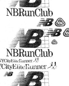 an advertisement for the new york city athletic club, with numbers and symbols on it