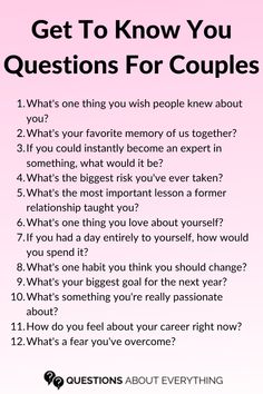 Whether you're in a new relationship or have been together for years, these get to know you questions for couples will help deepen your connection. Perfect for sparking meaningful conversations and understanding your partner on a deeper level.   Save this pin for your next date night and get ready to learn more about each other! Fun Questions For Couples, Intimate Questions For Couples, Questions To Get To Know Someone, Questions For Couples, Romantic Questions, Questions To Ask Your Boyfriend