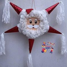 Christmas Piñatas Ideas, Christmas Pinata Diy, Piñata Santa Claus, Christmas Pinatas, Christmas Piñatas, Christmas Pinata, Princess Jasmine Birthday Party, Kitten Birthday Party, Piñata Ideas