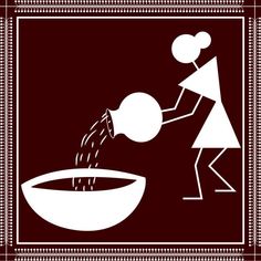 a woman is pouring water into a bowl