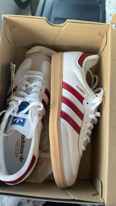 (my photo) #adidas #samba #shoes Red Adidas Samba, Red Adidas Shoes Women, Samba Colors, Maroon Sambas, Adidas Shoes Aesthetic, White Adidas Samba, Red And White Sambas, Sambas Aesthetic, Adidas Samba Maroon