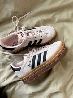 Platform Gazelle Adidas, Adidas Gazelle Bold Pink, Mas Outfits, Adidas Platform, Es Shoes