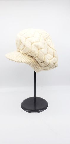 Fits both teenage girls and adult ladies. With their stretchy construction, the fleece-lined hat is one-size-fits-most. Material: 70% Acrylic, 30 % Angora Full Fleece Lining inside which will keep you warm and cozy. It's suitable for everyday wear and will be the perfect gifts. White Acrylic Hat For Fall, Outdoor Soft Knit Cap, Cream Winter Bonnet Cap, Winter Cream Bonnet Cap, Winter Cream Bonnet, Warm Beige Acrylic Hats, Cream Hat One Size For Cold Weather, Cream Hat For Cold Weather, One Size Cream Hat For Cold Weather