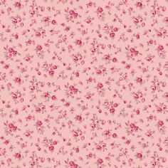 a pink flowered background with small flowers