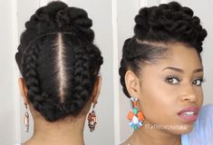 Professional Natural Hairstyles, Natural Updo, Chic Natural, Twisted Updo, Hair Cute, Natural Hair Updo, Updo Hairstyles, Natural Hair Inspiration