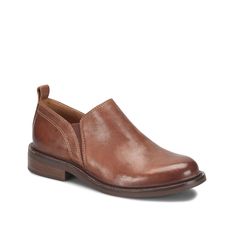 Sofft-Naisbury Slip-On Diversify your everyday wardrobe with the Naisbury slip-on from Sofft. This leather pair sports arch support in the cushioned footbed for added comfort. Everyday Wardrobe, Arch Support, Dark Brown, Arch, Customer Service, Slip On, Wardrobe, Sports, Leather