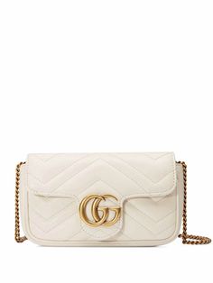 White Gucci Bag, Gg Marmont Matelassé Mini Bag, Gucci Super Mini, Gg Marmont Mini, Gucci Crossbody Bag