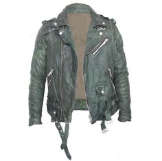 Retro Moto Biker Wrinkle Vintage Style Distressed Green Streetwear Leather Jacket Mens. This jacket belongs to wrinkle style retro biker.It can be used on multiple occasions, like Biker, Streetwear, Motorcycle Rider, Everyday Wear and also who likes the wrinkle style. Material: Premium Quality Real Cowhide LeatherLining: PolyesterColour: Distressed GreenAccessories: Original YKK'sFastening: Zipper + BeltCare: Dry-Clean onlySuitable For All SeasonsStyle: Retro Biker / Wrinkle / Vintage Streetwear Leather Jacket, Green Streetwear, Green Leather Jacket, Leather Jacket Mens, Streetwear Coat, Biker Coat, Green Leather Jackets, Real Leather Jacket, Biker Leather