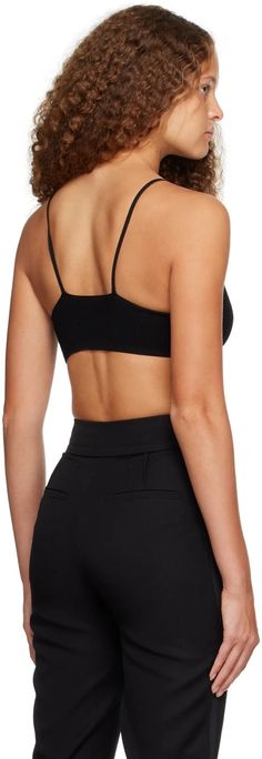 Jacquemus: Black Le Chouchou 'Le Bandeau Pralu' Tank Top | SSENSE