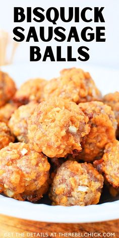 Bisquick Sausage Balls Recipe Cheesy Sausage Balls, Stuffing Mix Recipes, Bisquick Sausage Balls, Snacks After School, Easy Party Food Recipes, Bisquick Sausage, Sausage Balls Bisquick, Sweet Appetizers, Appetizer Christmas