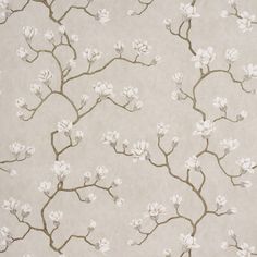 It took more than 60 hours to create Magnolia Tree, an exquisite large-scale climbing floral inspired by Japanese screens. Elegant and understated, this 54-inch-wide panel design captures the gorgeous tonalities of the original artwork hand-painted in our studio. Schumacher Color: Grisaille Schumacher Magnolia Floral Non-Woven Wallpaper Roll - Wallpaper in Grisaille | Size 30' L X 54" W | Perigold Wallpaper Botanical, Painting Antique Furniture, Japanese Screen, Magnolia Tree, Dusty Blush, Magnolia Trees, Bath Pillows, Tree Wallpaper, Updating House