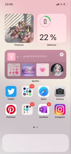 an iphone screen with icons on it