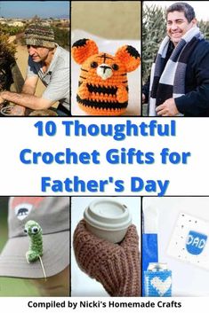 10 thoughtful crochet gifts for father's day featured by nick's homemade crafts