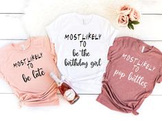 three t - shirts that say stay wild, stay free and stay true on them