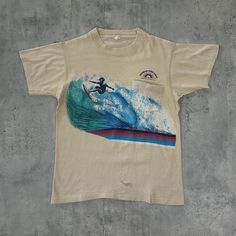 (Refer to measurements below for sizing not tagged size) Measurements: Pit to pit-19" shoulder to bottom-25" Mens Fits, Surf Tee, Vintage Surf, Southern Shirts, Surf Art, Surf Shop, Fit Inspo, Dream Clothes, Vintage 70s