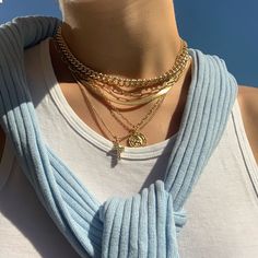 Don't Cross Me Necklace Cross Necklace Simple, A Match Made In Heaven, Match Made In Heaven, Dainty Chain, Made In Heaven, Mode Streetwear, Jewelry Inspo, Pretty Jewellery, Chain Link Necklace