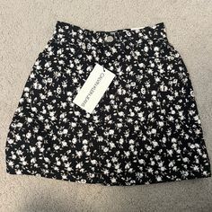 High Waisted Calvin Klein Black And White Floral Denim Skirt, Nwt, 24 Waist Casual High Waist Floral Print Mini Skirt, Trendy Fitted Calvin Klein Bottoms, Chic Black Calvin Klein Bottoms, Calvin Klein Chic Black Bottoms, Chic Spring Bottoms By Calvin Klein, Chic Calvin Klein Bottoms For Spring, Calvin Klein High Waist Casual Bottoms, Trendy Calvin Klein Summer Bottoms, Calvin Klein Skirt For Spring