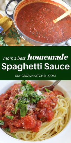 mom's best homemade spaghetti sauce recipe