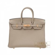 Hermes Birkin Bag 25, Leather Rose, Togo Leather, Ostrich Leather, Quality Handbags, Birkin 25