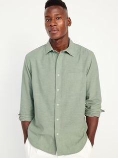 Men’s Clothing – Shop New Arrivals | Old Navy Casual Solid Shirt With Buttoned Pockets, Semi-formal Shirt With Pockets And Relaxed Fit, Relaxed Fit Semi-formal Shirt With Pockets, Semi-formal Relaxed Fit Shirt With Pockets, Semi-formal Shirt With Spread Collar And Pockets, Relaxed Fit Shirt With Pockets For Semi-formal Occasion, Casual Semi-formal Shirt With Button Cuffs, Casual Shirt With Button Cuffs For Semi-formal Occasions, Solid Button-up Shirt With Pockets