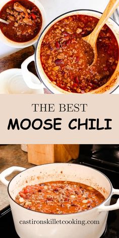 the best moose chili recipe is made with ground beef and tomatoes