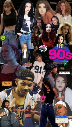 the 90's collage has been altered to include images of women and men