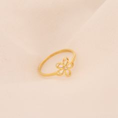 14K Solid Gold Daisy Flower Ring - Double Flower Ring With Dainty Cz Stone - 14K Gold Jewellery - Gold Slim Ring - Gift for Her ◈PROCESSING & SHIPPING ▪️ Your order will be handmade in 3-5 business days. ▪️You can upgrade your shipping to Express during check out if you want it quicker. ◈ OTHER INFORMATION: ▪️ High Quality Handmade  14K Solid Gold, 14K Rose Gold, 14K White Gold ▪️ All of our products have 14K Hallmark. ▪️ All our jewellery is custom made by hand with Love and Care in our workshop. ▪️ All of our jewellery is hypoallergenic, water-resistant, and tarnish-resistant. ▪️ All items will be shipped in a gift box. ▪️ If you can't find the information you need or need some advice for your design? Feel free to contact us.  ▪️ You can message us for multiple orders. Gold Flower-shaped Diamond Ring For Wedding, Gold Flower Charm Ring For Anniversary, Gold Rings With Flower Charm, Gold Diamond Flower Promise Ring, Gold Diamond Flower Ring For Promise, Gold Diamond Flower Ring For Anniversary, Gold Wedding Rings With Flower Charm, Gold Flower Charm Ring For Wedding, Gold Flower Ring With Charm For Wedding