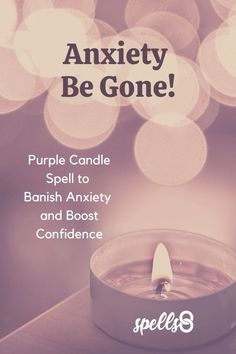 Spell To Calm Nerves, Purple Candle Magic Spell, Purple Candle Magic, Candle Magik, Lillith Goddess, Purple Candle, Spiritual World, Inner Witch