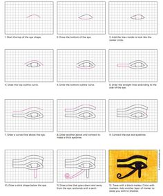 how to draw an egyptian eye step by step instructions for beginners and advanced students