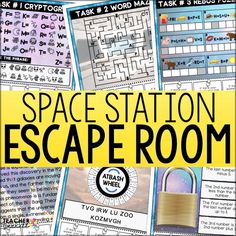 Space Adventure Escape Room Game - Teacher Jeanell Space Themed Escape Room, Space Theme Games, Space Themed Games, Escape Room Themes, Gifted Classroom, Steam Lab, Space Hero, Youth Groups, Space Activities