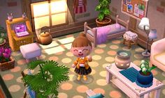 an animal crossing game is shown in this image