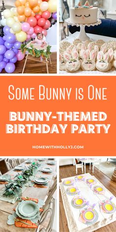 some bunny is one birthday party