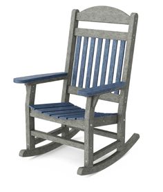 a wooden rocking chair on a white background