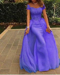 #lavenderpromdress Mermaid Banquet Dress With Sweep Train, Purple Fishtail Formal Evening Dress, Purple Fishtail Mermaid Dress For Wedding, Purple Mermaid Dress For Wedding, Purple Fishtail Evening Dress, Evening Fishtail Purple Dress, Purple Mermaid Dress For Formal Occasion, Formal Purple Mermaid Fishtail Dress, Purple Short Sleeve Evening Dress For Party