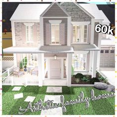 an image of a doll house with the words 60k above it and below it