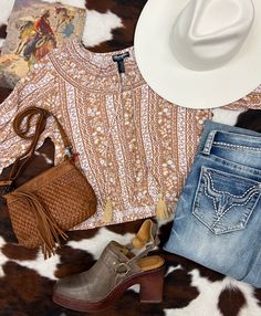 Shop the Look || Ladies Spring Outfit Accessories To Make, Western Clothing, Shop The Look, Western Outfits, Clothing And Accessories, Spring Outfit, Western Fashion, Make You Feel