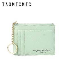 Main Material: PUOrigin: CN(Origin)Wallet Length: ShortLining Material: PolyesterItem Height: 9cmMaterial Composition: PUPattern Type: SolidStyle: FashionInterior: Coin PocketInterior: Card HolderItem Width: 1.3cmGender: WOMENItem Length: 12cmItem Type: WalletClosure Type: zipperWallets: Standard WalletsDecoration: NONE Coin Purse Keychain, Woman Card, Business Card Case, Card Case Wallet, Leather Coin Purse, Pocket Wallet, Change Purse, Money Bag, Slim Wallet