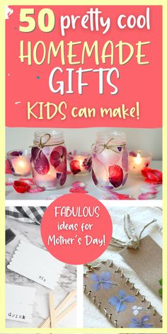 50 pretty cool homemade gifts kids can make fabulous ideas for mother's day